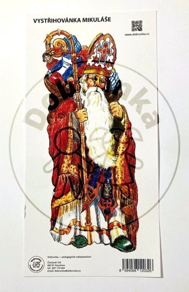 Mikuláš - vystřihovánka
